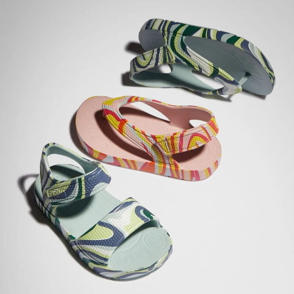 รองเท้าแตะ สำหรับเด็ก รุ่น iQUSHION KIDS TODDLER SWIRLY ERGONOMIC B/S SANDALS
