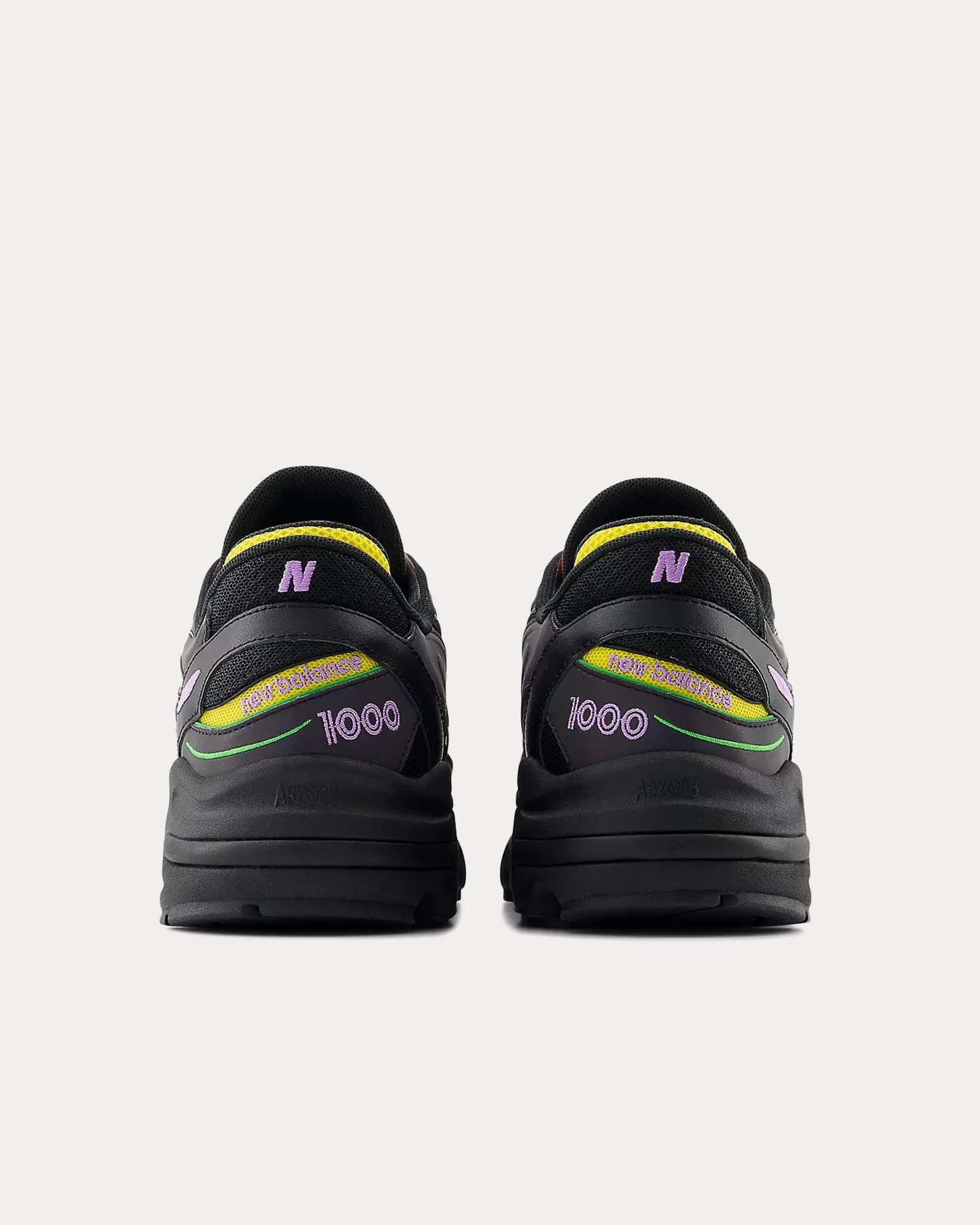1000 Black / Honeycomb Low Top Sneakers
