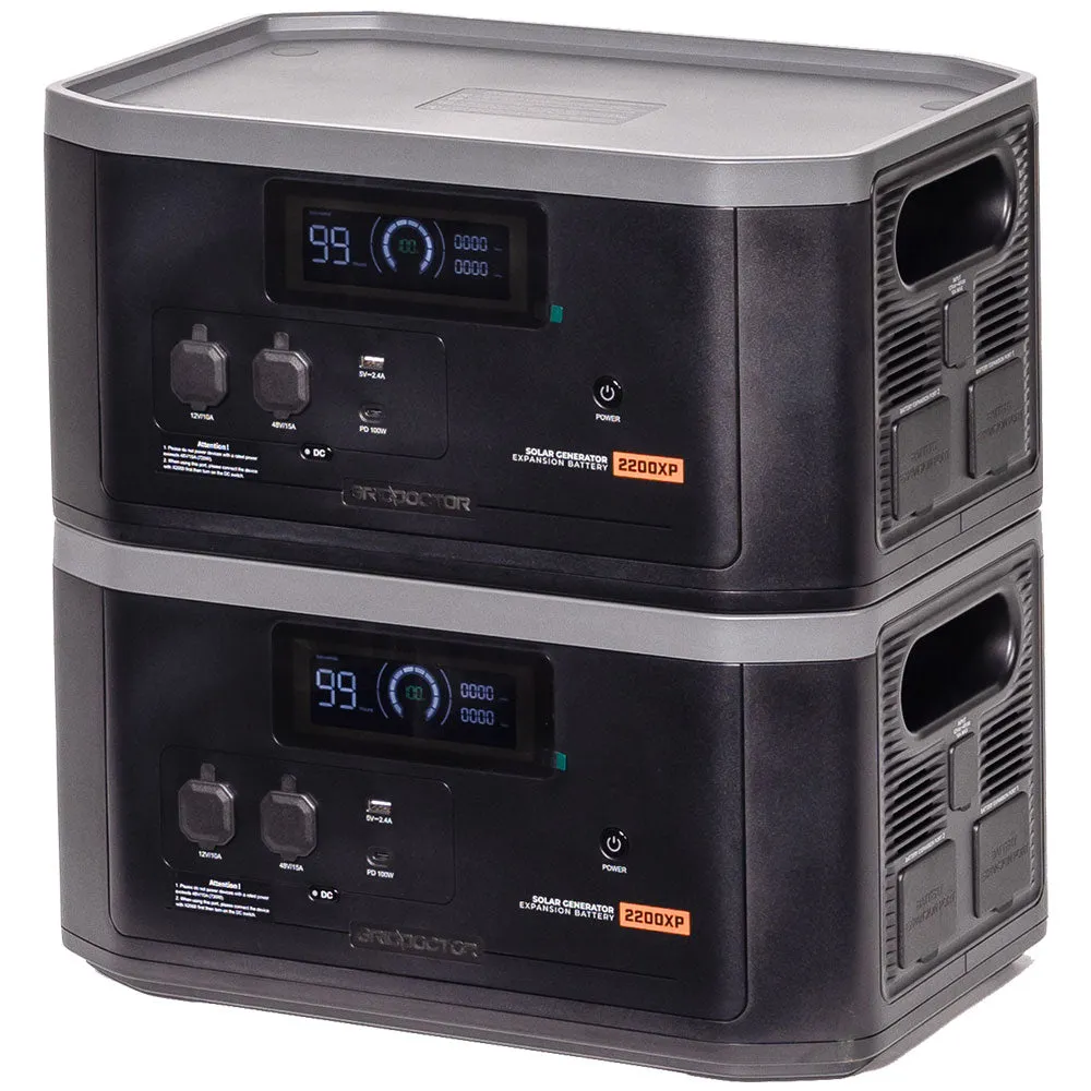 2200XP Expansion Battery Kits for the 3300 & 2200 Solar Generation Systems by Grid Doctor