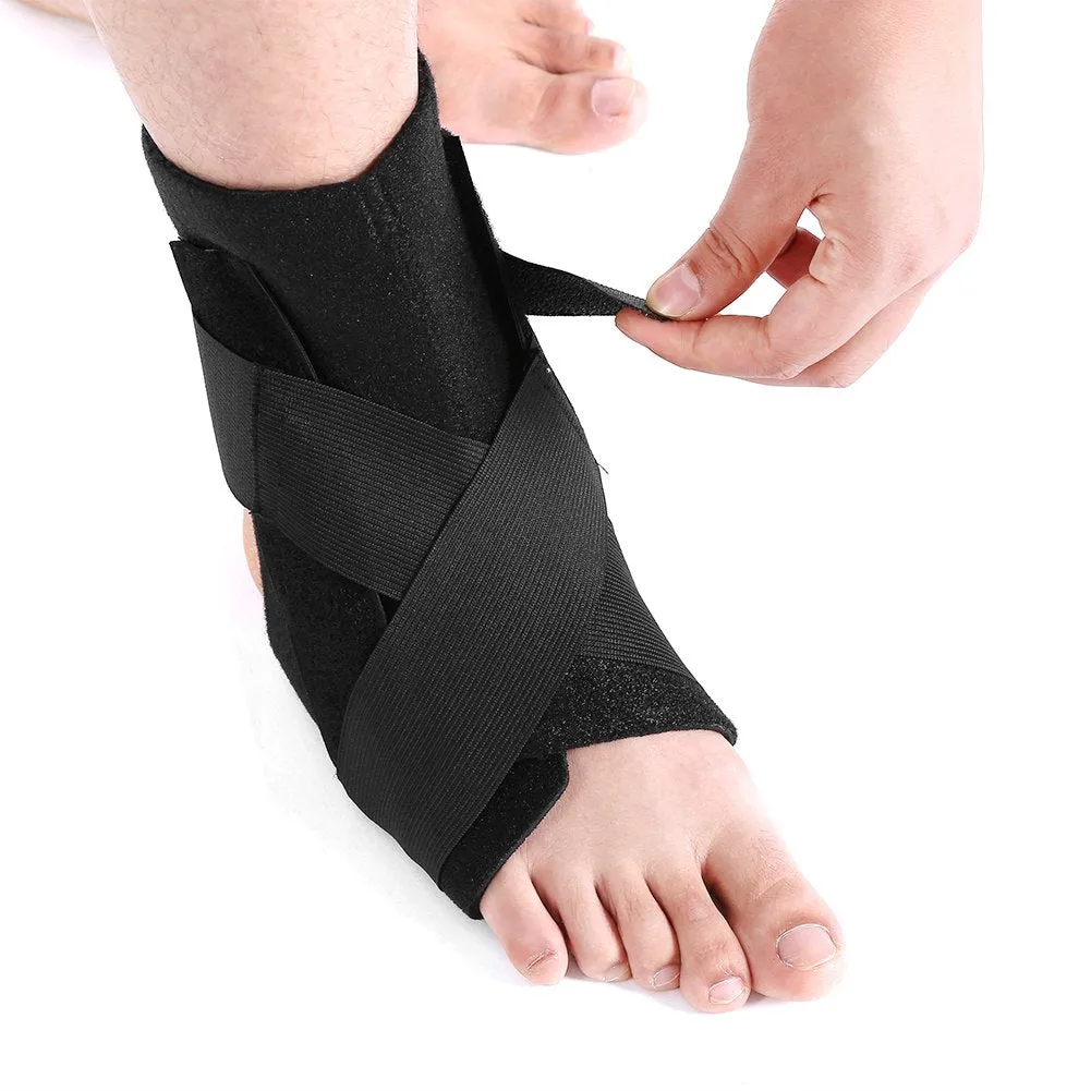 Adjustable Plantar Fasciitis Splint, Orthotic Foot Drop Night Brace for Sleep Support Unisex Elastic Ankle Drop Foot Strap Protector for Pain Relief