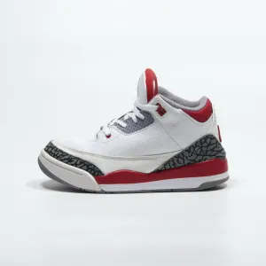 Air Jordan Air Jordan Iii Sneakers Leather White Color For Kids