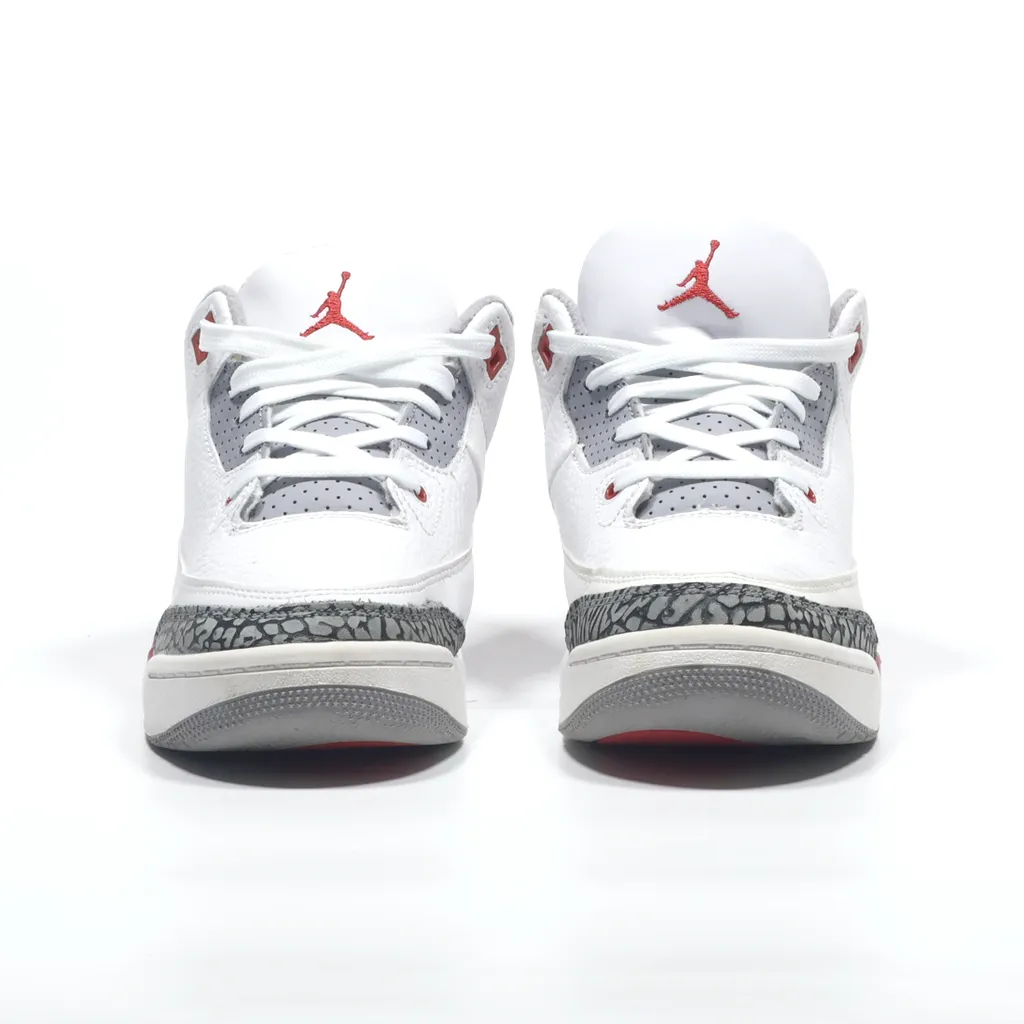 Air Jordan Air Jordan Iii Sneakers Leather White Color For Kids