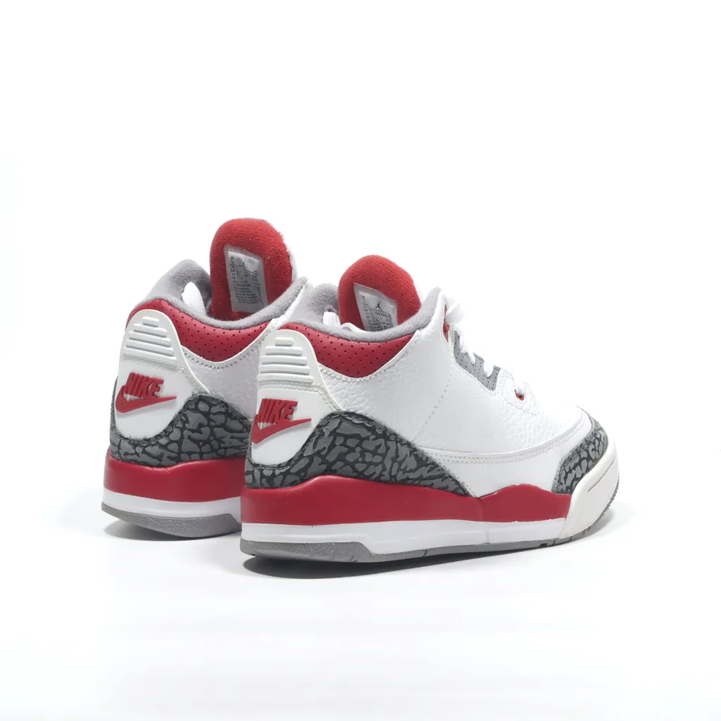 Air Jordan Air Jordan Iii Sneakers Leather White Color For Kids