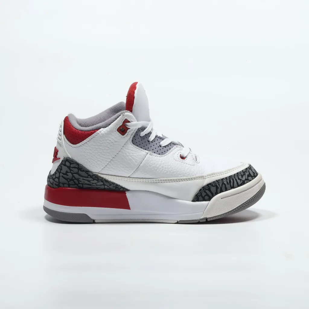 Air Jordan Air Jordan Iii Sneakers Leather White Color For Kids