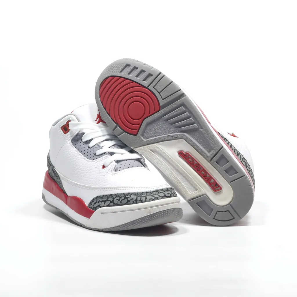 Air Jordan Air Jordan Iii Sneakers Leather White Color For Kids