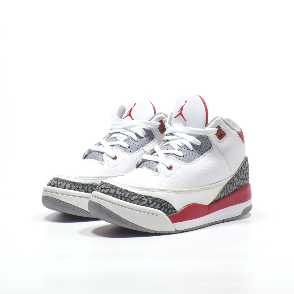 Air Jordan Air Jordan Iii Sneakers Leather White Color For Kids
