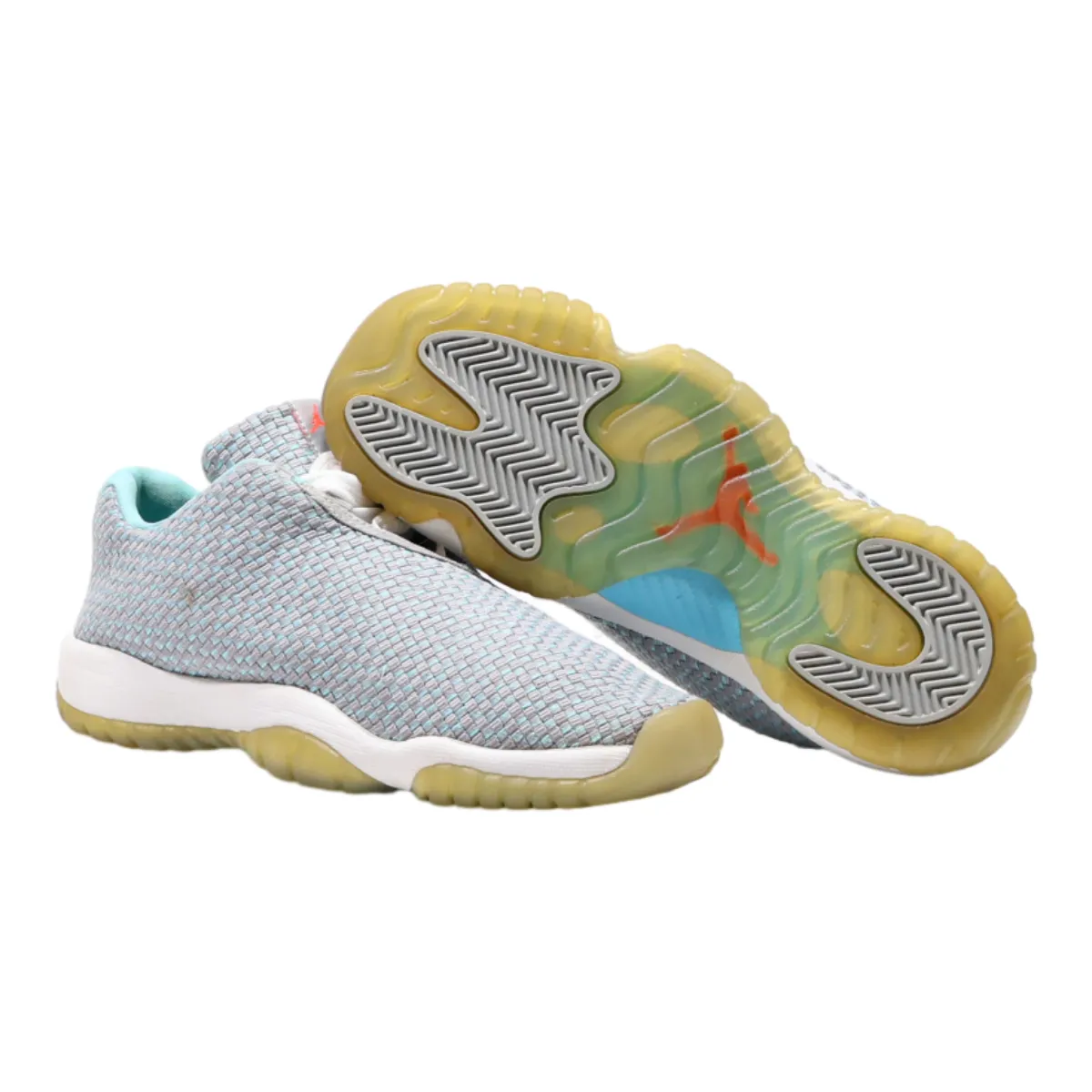 AIR JORDAN Sneaker Trainers Blue Synthetic Girls UK 4.5