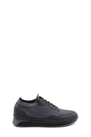 Black Mesh Knit Sneakers Wessi