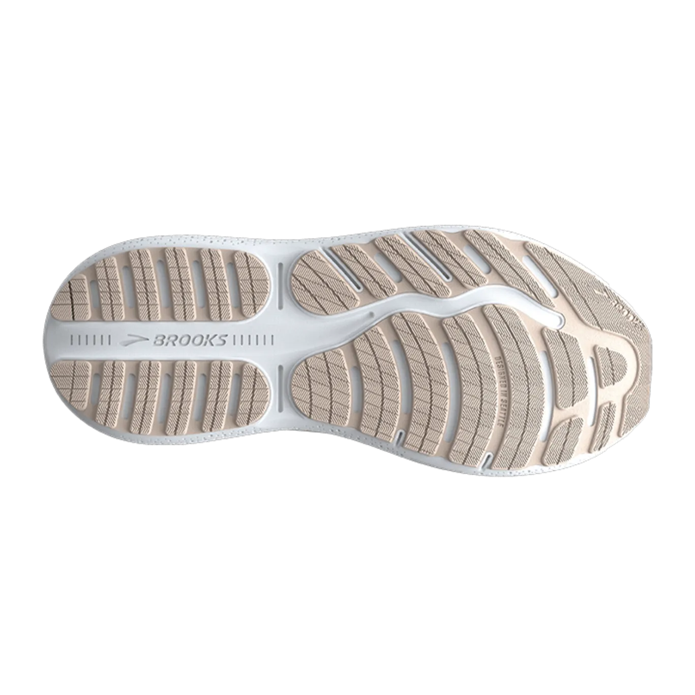 Brooks Ghost Max 2 Womens - White / Almond / Tan