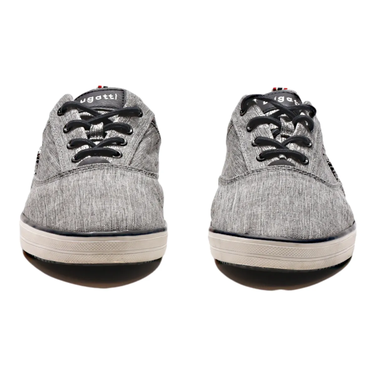 BUGATI Low Top Trainers Grey Canvas Mens UK 9.5