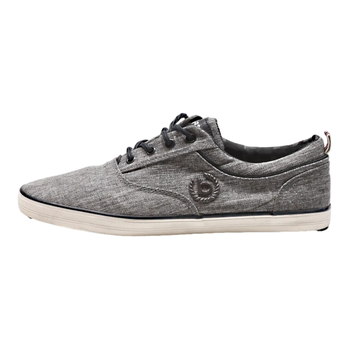 BUGATI Low Top Trainers Grey Canvas Mens UK 9.5
