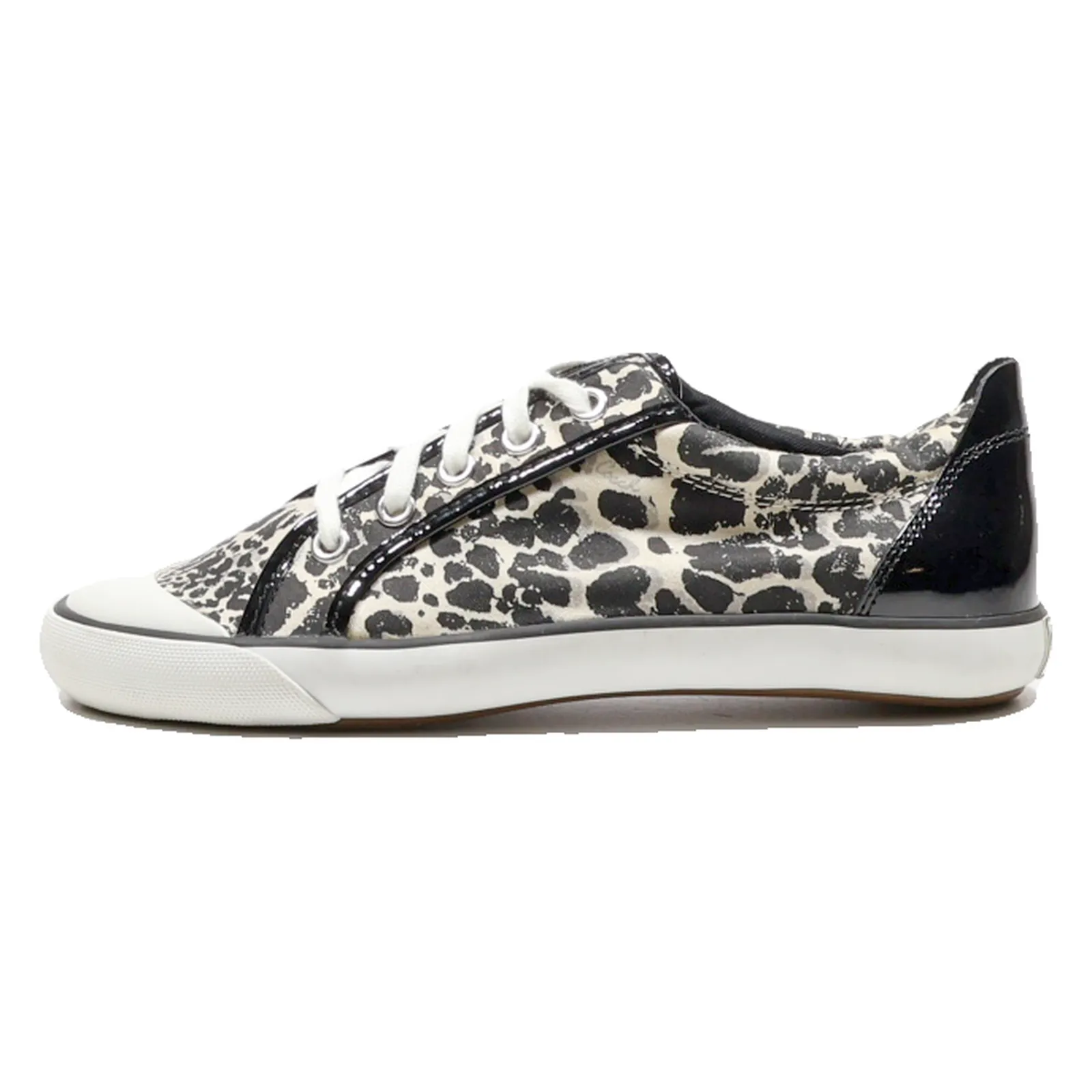 COACH Low Top Trainers Black Canvas Womens UK 7.5