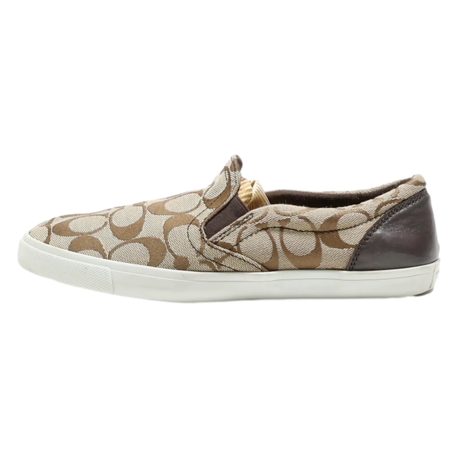 COACH Pump Shoes Brown Canvas Womens UK 4.5