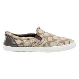 COACH Pump Shoes Brown Canvas Womens UK 4.5