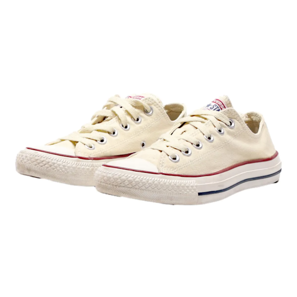 CONVERSE Chuck Taylor All Star 2018 Low Top Trainers Cream Canvas Womens UK 5