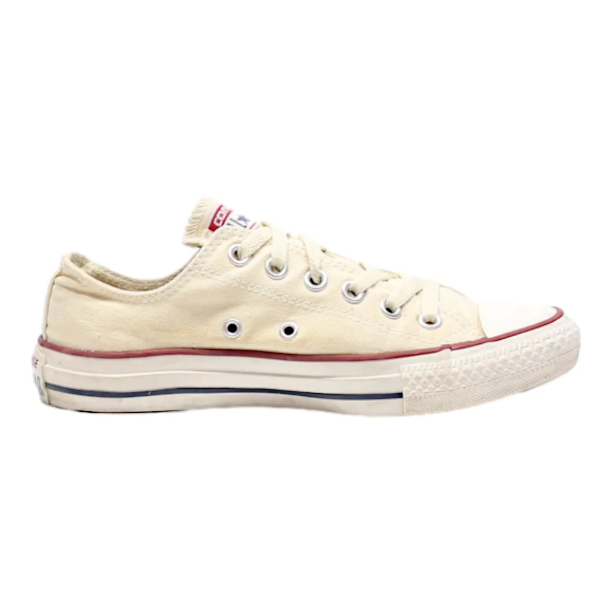 CONVERSE Chuck Taylor All Star 2018 Low Top Trainers Cream Canvas Womens UK 5
