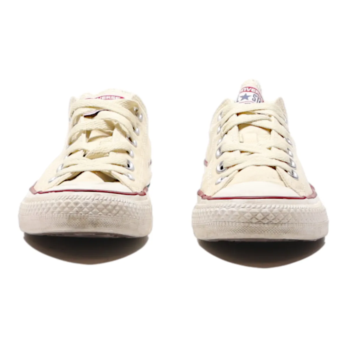 CONVERSE Chuck Taylor All Star 2018 Low Top Trainers Cream Canvas Womens UK 5