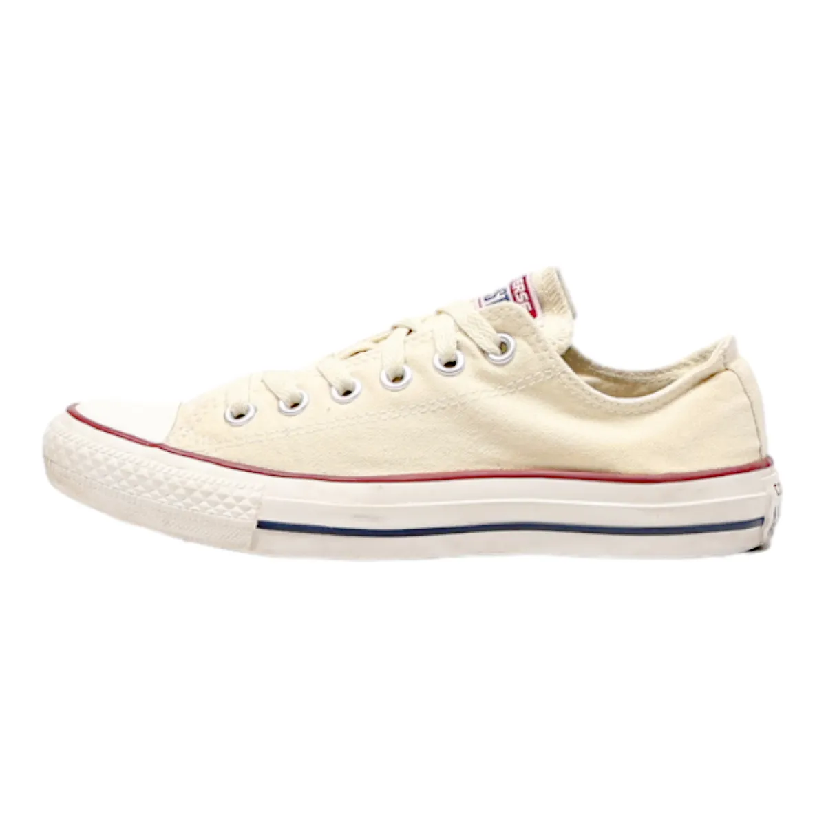 CONVERSE Chuck Taylor All Star 2018 Low Top Trainers Cream Canvas Womens UK 5
