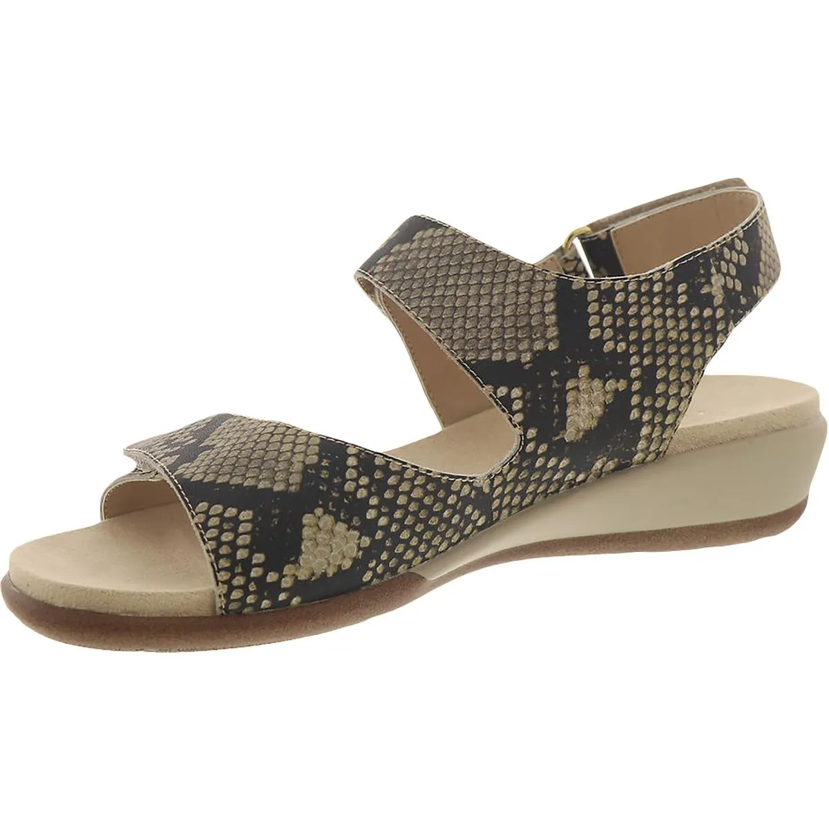 Easy Spirit Womens Hartwell Strappy Slingback Wedge Sandals