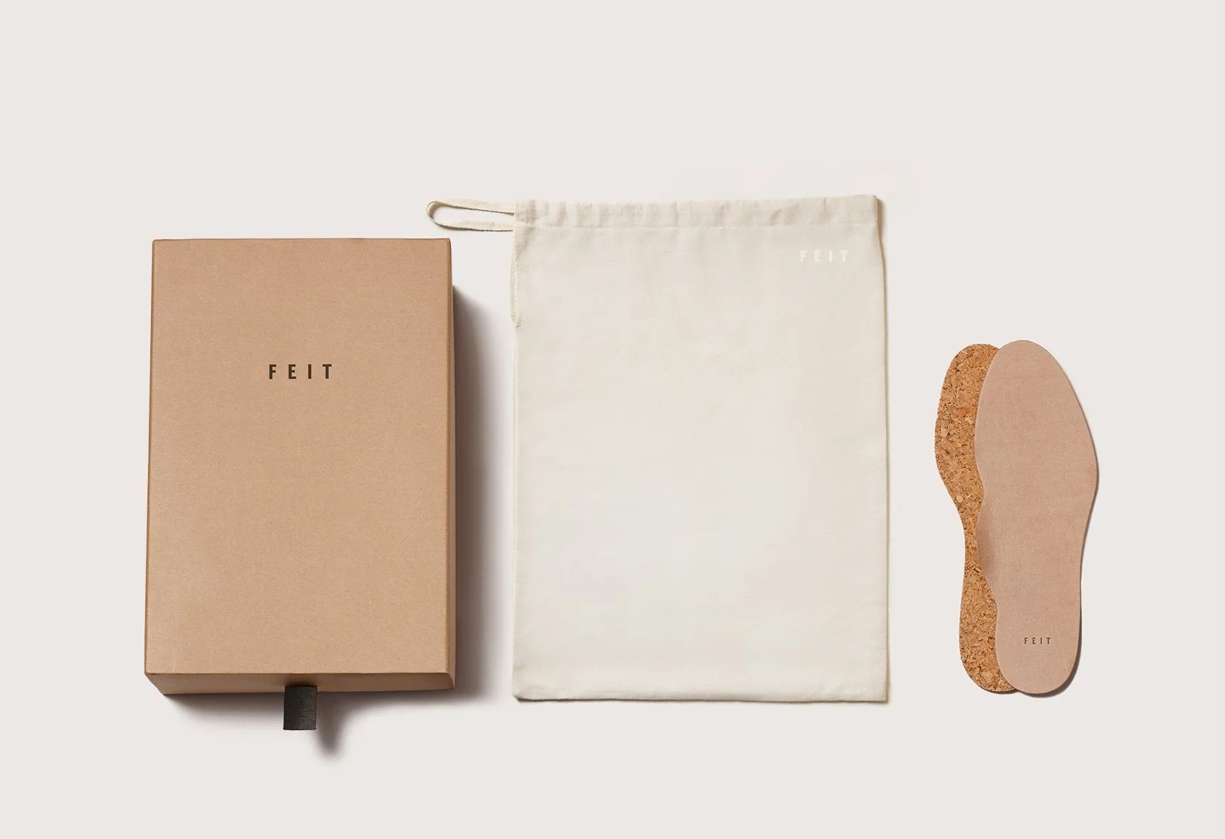 Feit - Natural Veg Tan Hand Sewn Wholecut Slipper