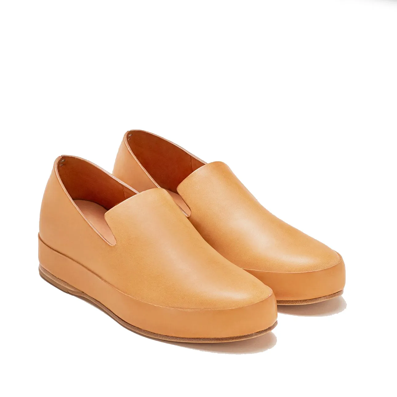 Feit - Natural Veg Tan Hand Sewn Wholecut Slipper