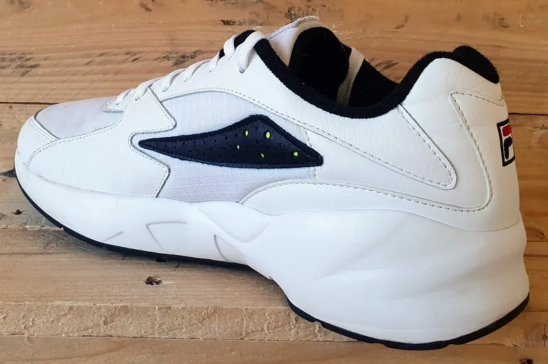 Fila MindBlower Low Leather Trainers UK10/US11/EU44.5 1RM00364 White/Black