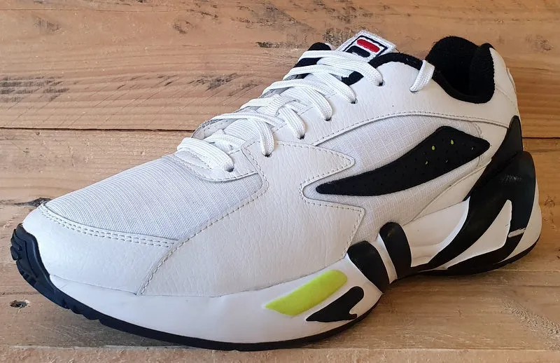 Fila MindBlower Low Leather Trainers UK10/US11/EU44.5 1RM00364 White/Black