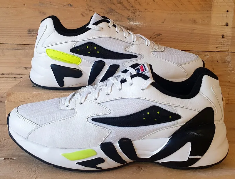 Fila MindBlower Low Leather Trainers UK10/US11/EU44.5 1RM00364 White/Black