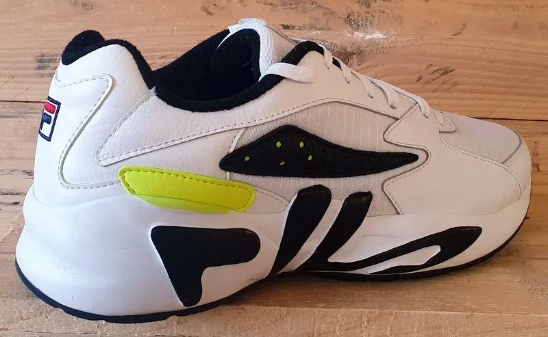Fila MindBlower Low Leather Trainers UK10/US11/EU44.5 1RM00364 White/Black