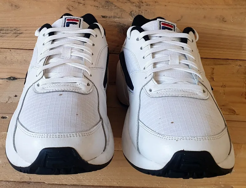 Fila MindBlower Low Leather Trainers UK10/US11/EU44.5 1RM00364 White/Black