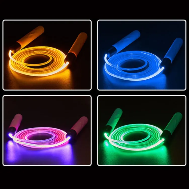 Glowing Skipping Rope Fitness Exercise Student Racing Training(Green)