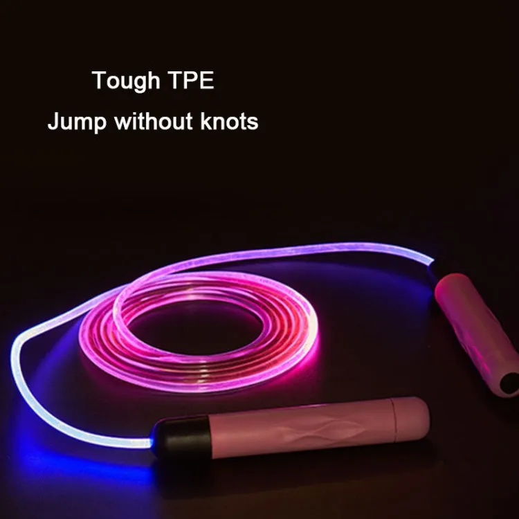 Glowing Skipping Rope Fitness Exercise Student Racing Training(Green)