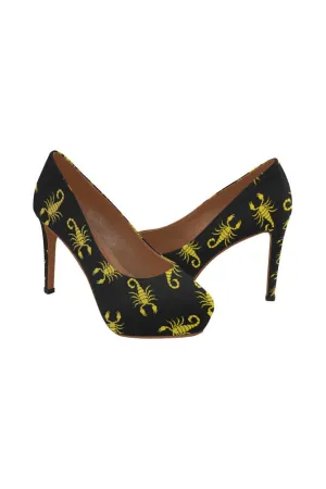Gold Scorpion Women's High Heels