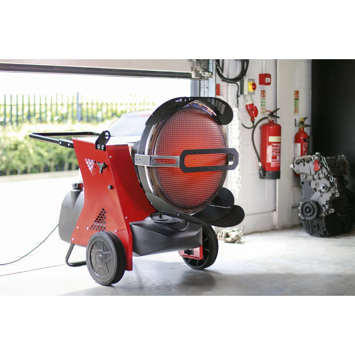 Infrared Paraffin/Kerosene/Diesel Heater 45.5kW 230V