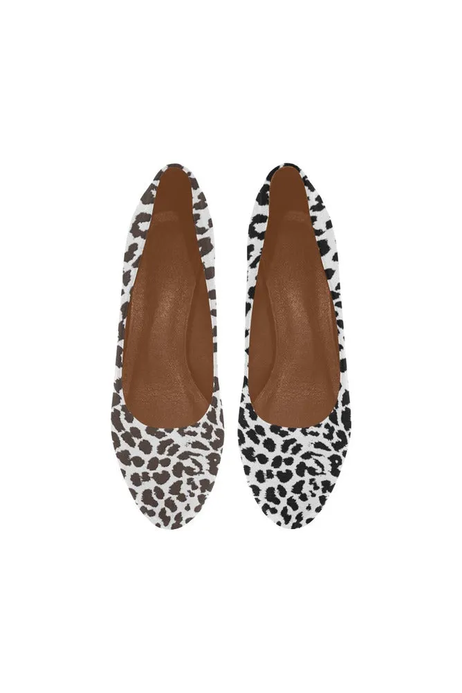 Leopard Brown/White Women's High Heels