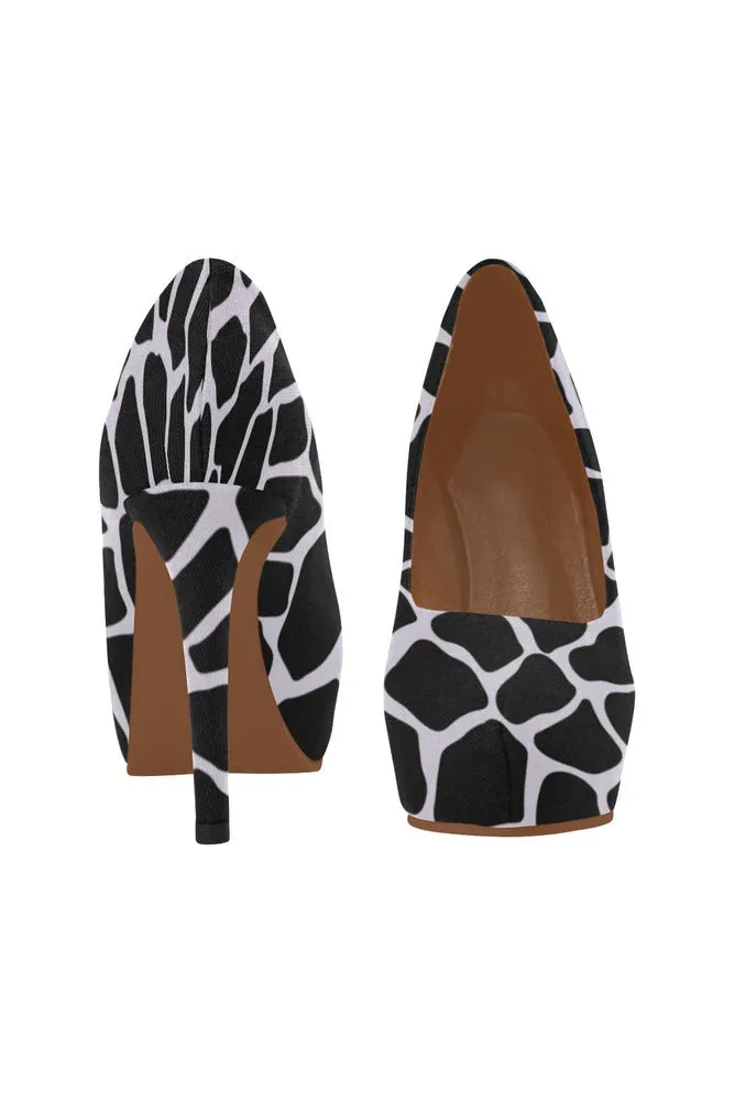 Lilac Giraffe Women's High Heels