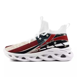 Luxury Gifts,Personalized Flag Sneakers, Custom Patriotic Shoes, Glow at light Shoes