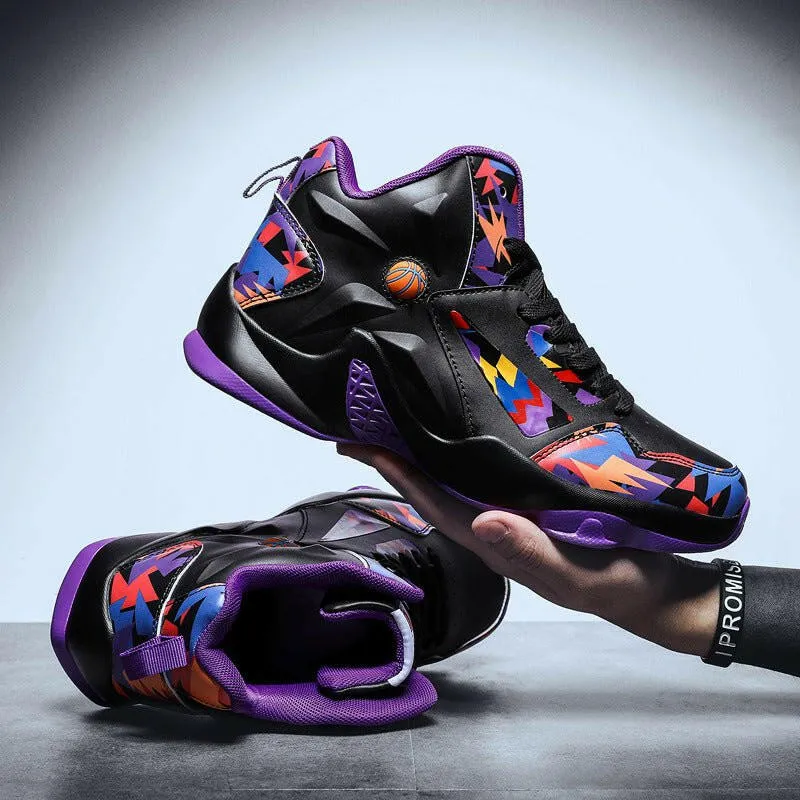 Men’s High-Top Basketball Shoes – Non-Slip & Light | FETZON