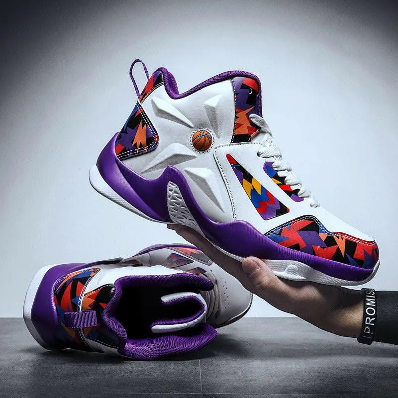 Men’s High-Top Basketball Shoes – Non-Slip & Light | FETZON
