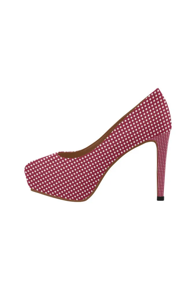 Micro Polka-dots Women's High Heels