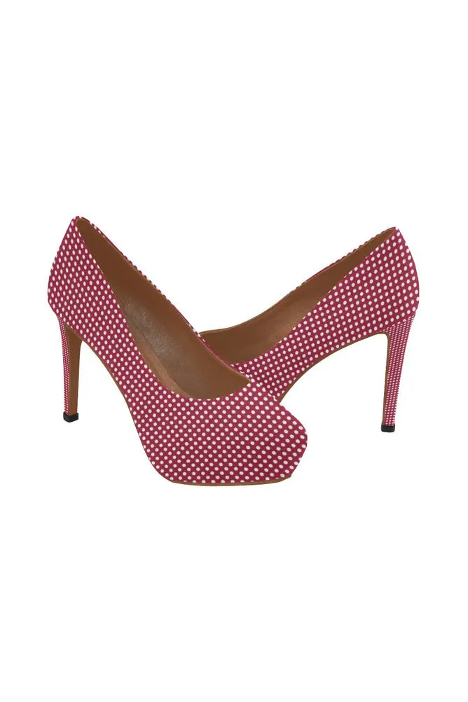 Micro Polka-dots Women's High Heels
