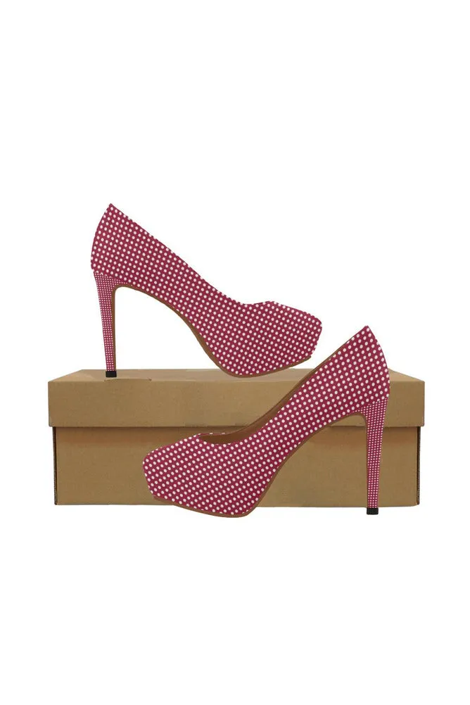 Micro Polka-dots Women's High Heels