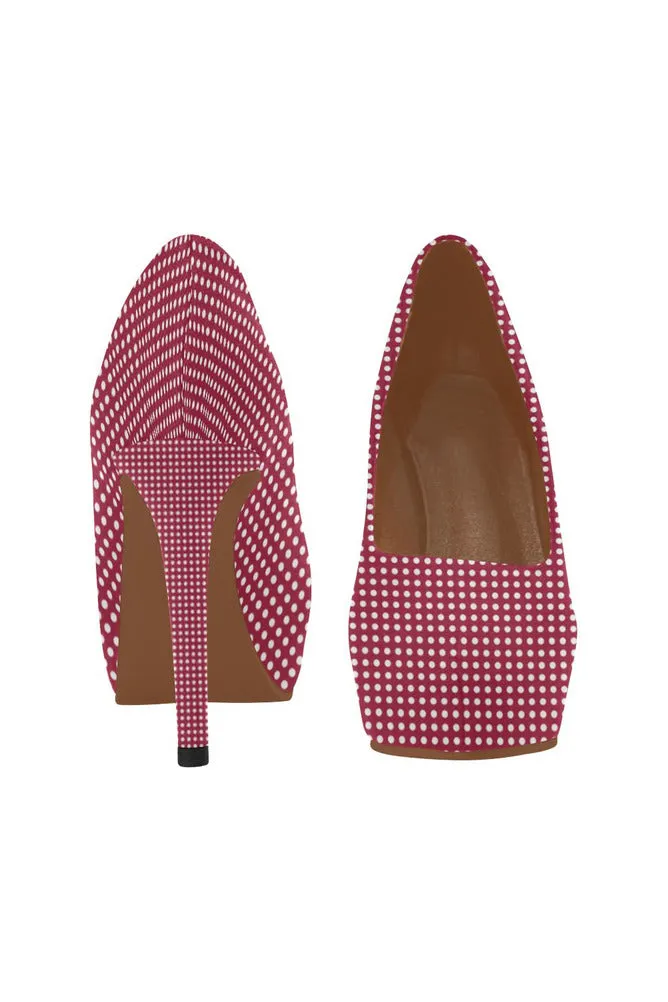 Micro Polka-dots Women's High Heels