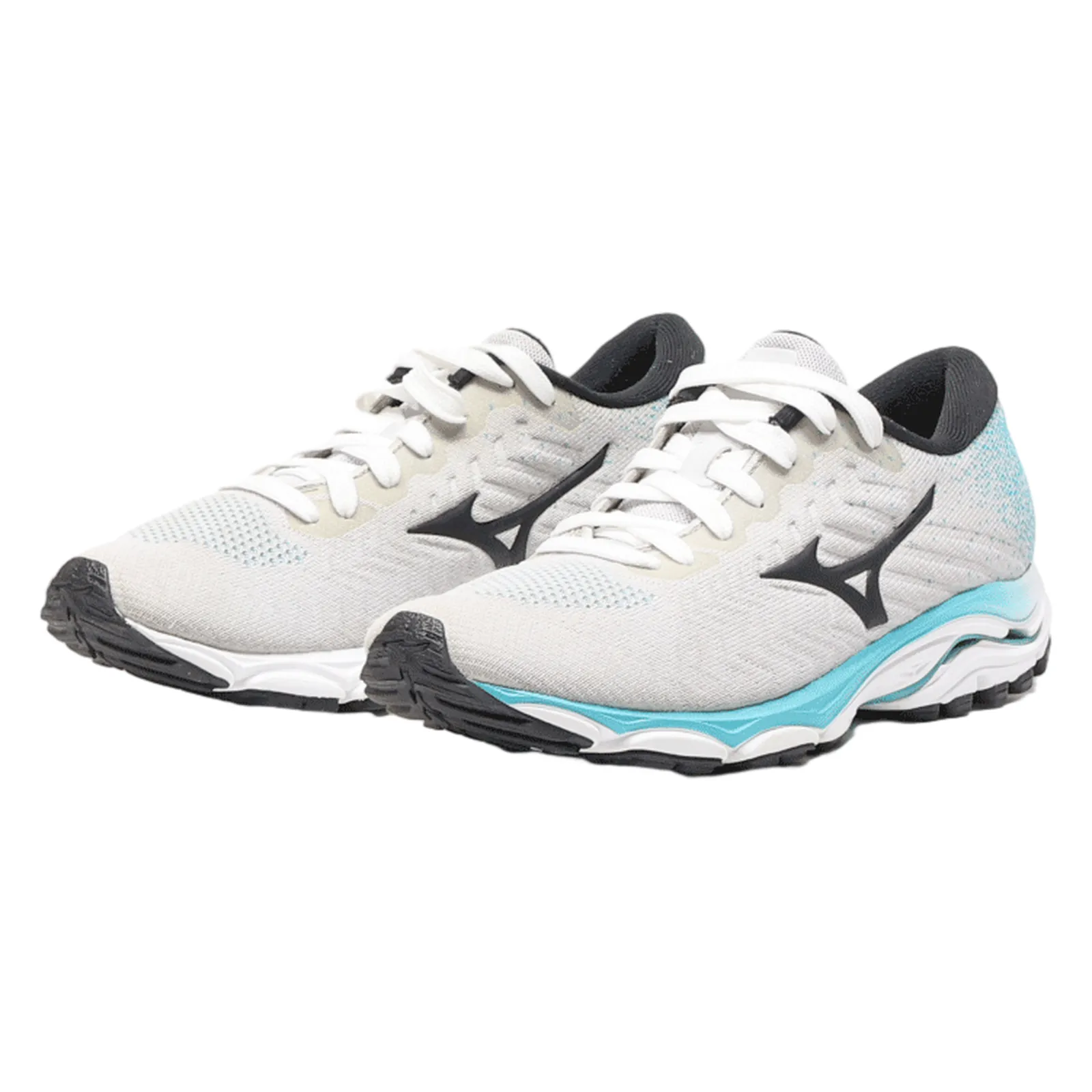 MIZUNO Wave Inspire Sneaker Trainers Grey Synthetic Womens UK 7
