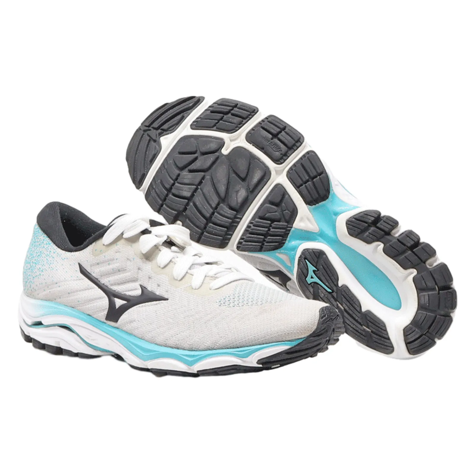 MIZUNO Wave Inspire Sneaker Trainers Grey Synthetic Womens UK 7