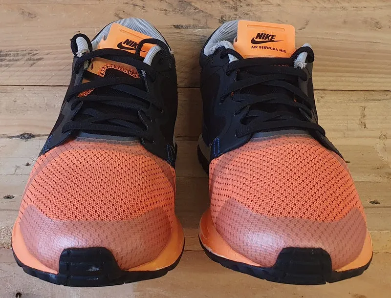 Nike Air Berwuda Low Textile Trainers UK9/US10/EU44 599473-008 Orange/Black
