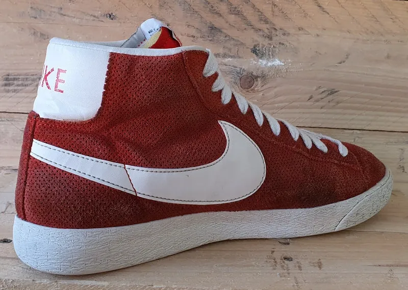 Nike Blazer Mid Vintage Suede Trainers UK9/US10/EU44 538282-800 Gamma Orange