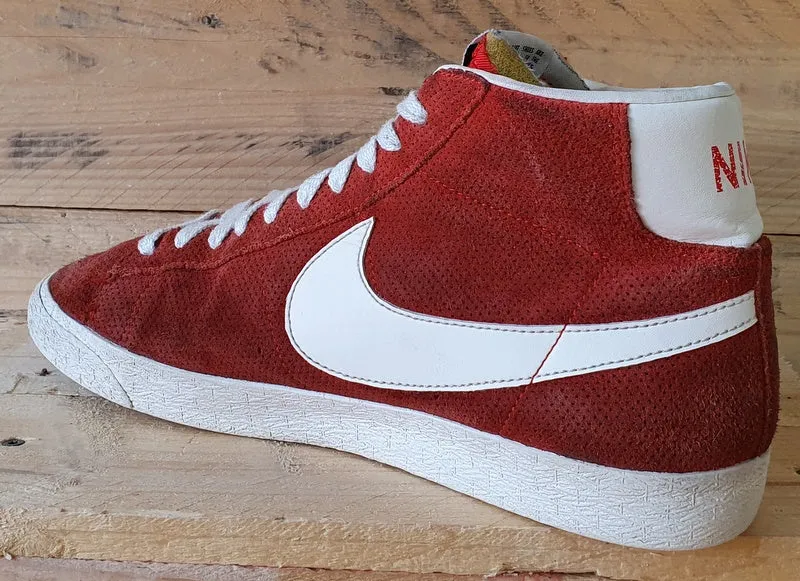 Nike Blazer Mid Vintage Suede Trainers UK9/US10/EU44 538282-800 Gamma Orange