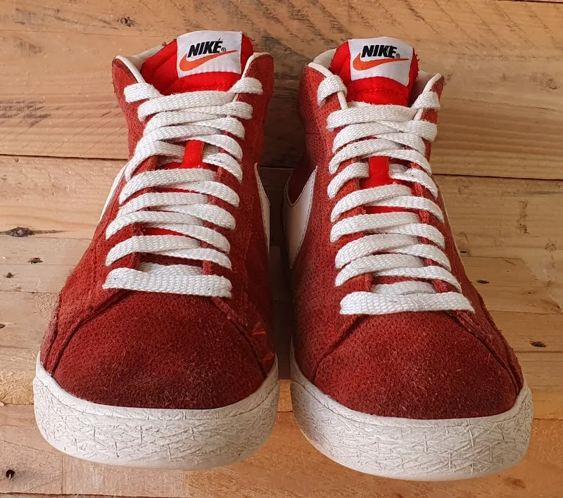 Nike Blazer Mid Vintage Suede Trainers UK9/US10/EU44 538282-800 Gamma Orange