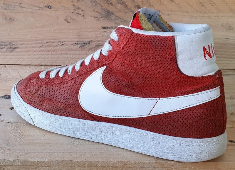 Nike Blazer Mid Vintage Suede Trainers UK9/US10/EU44 538282-800 Gamma Orange